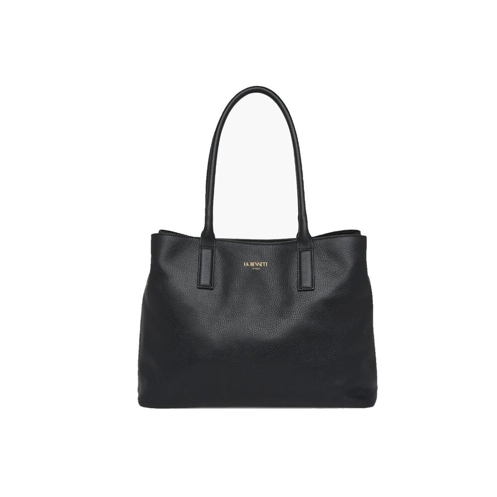 L K Bennett brand Lillian Leather Tote Bag - Black